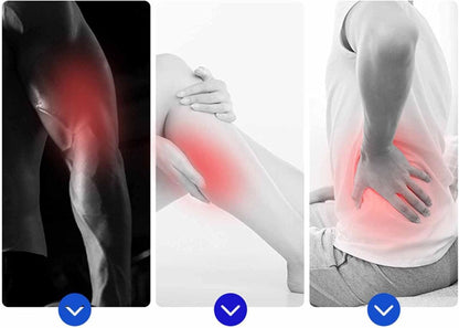 Pistola de masaje innovagizmo.com, dispositivo portátil con varias cabezales para aliviar tensión muscular.