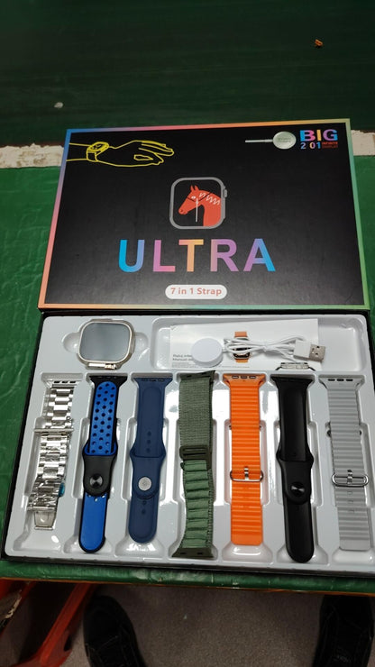 Reloj Inteligente Watch Ultra 7 con 7 Correas Intercambiables | Elegancia y Tecnología en tu Muñeca