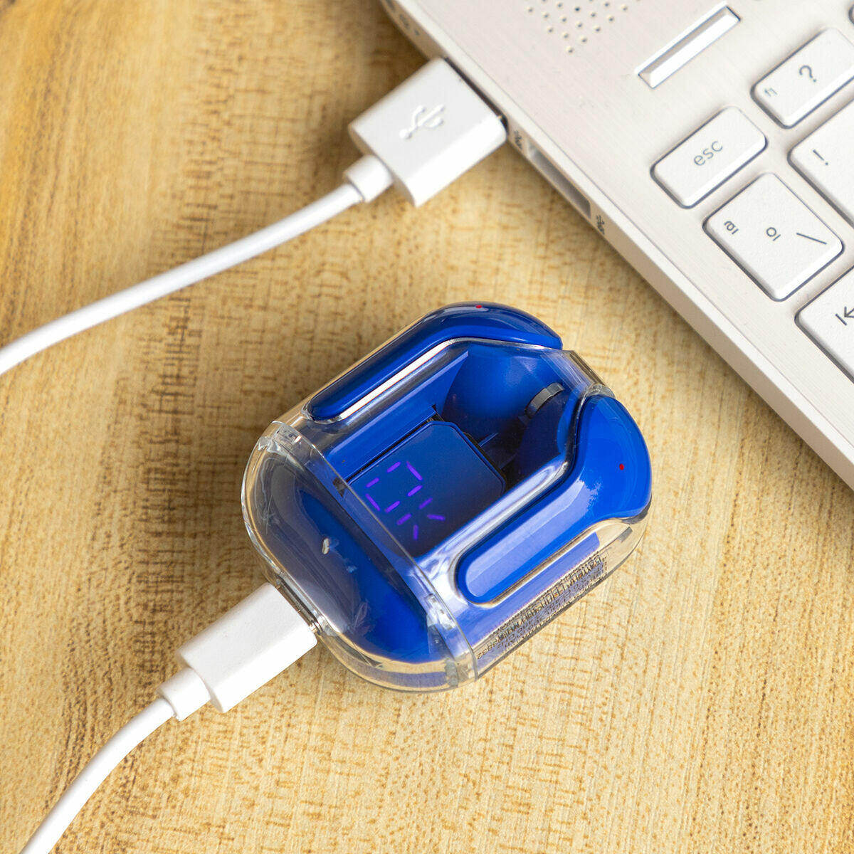 Auriculares Inalámbricos con Estuche de Carga Blue