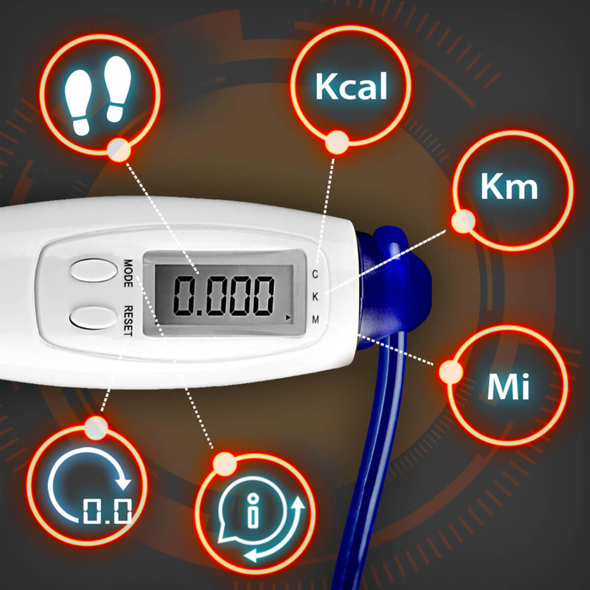 Comba de saltar Digital LCD Registro Actividad 2.7M ajustable Fitness Gridinlux