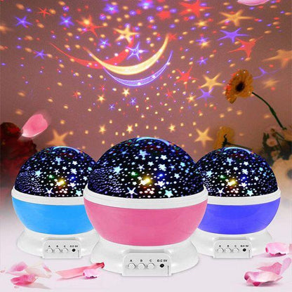 Proyector Giratorio de Estrellas y Luna