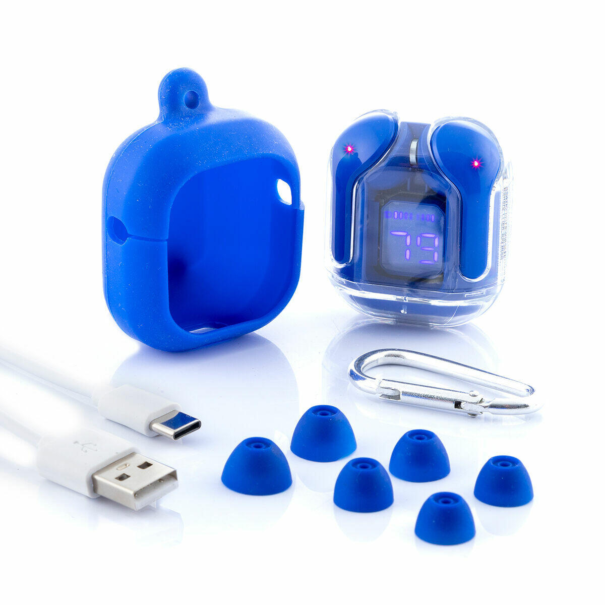 Auriculares Inalámbricos con Estuche de Carga Blue