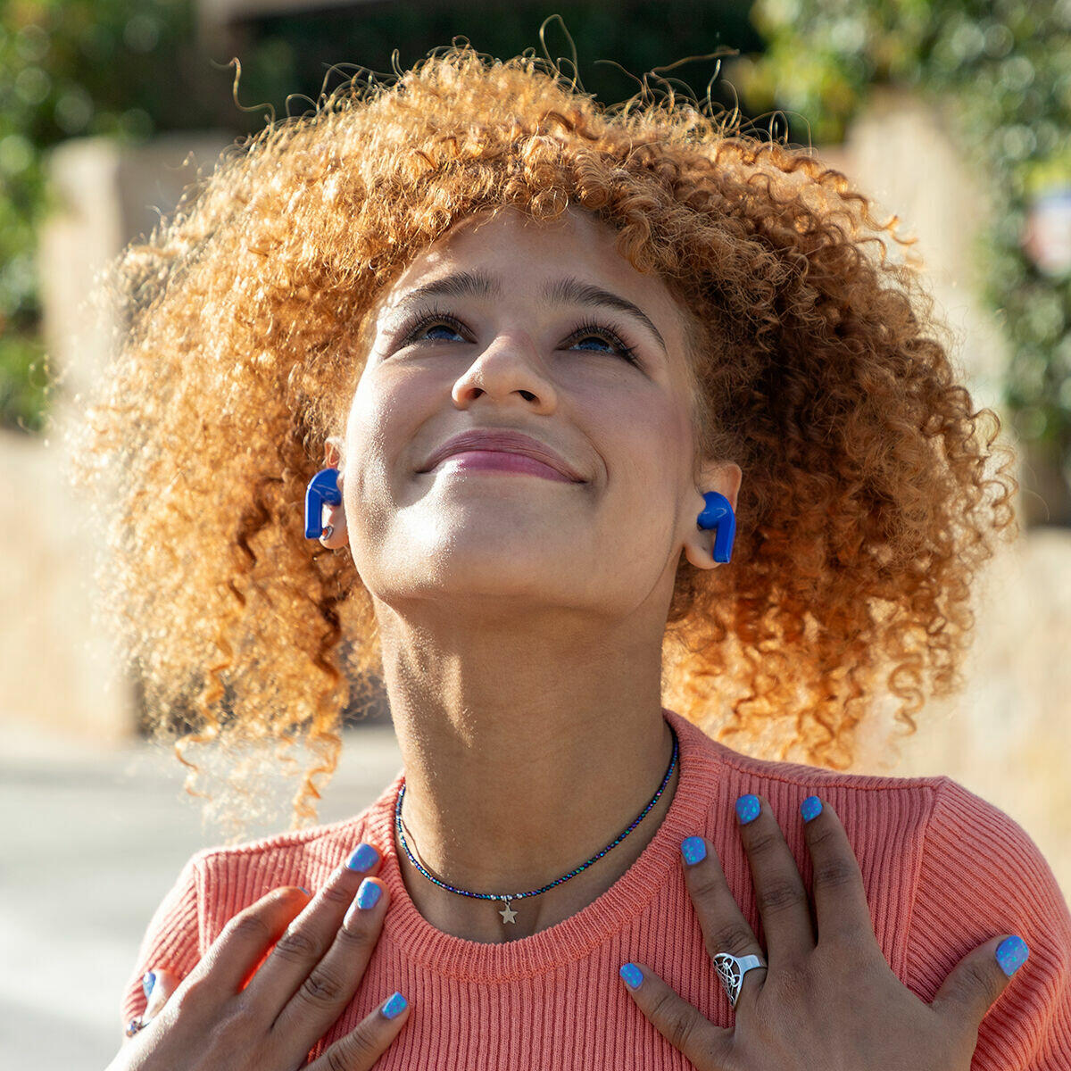 Auriculares Inalámbricos con Estuche de Carga Blue