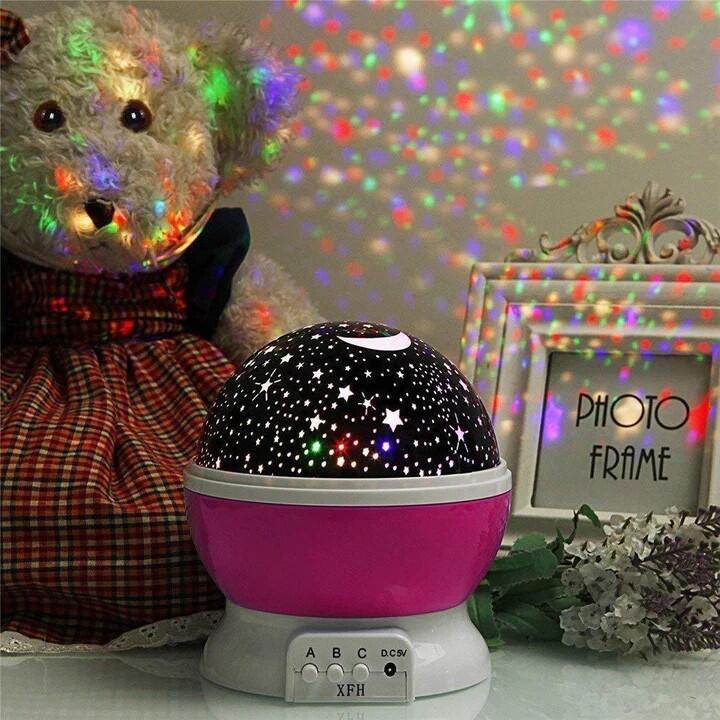 Proyector Giratorio de Estrellas y Luna