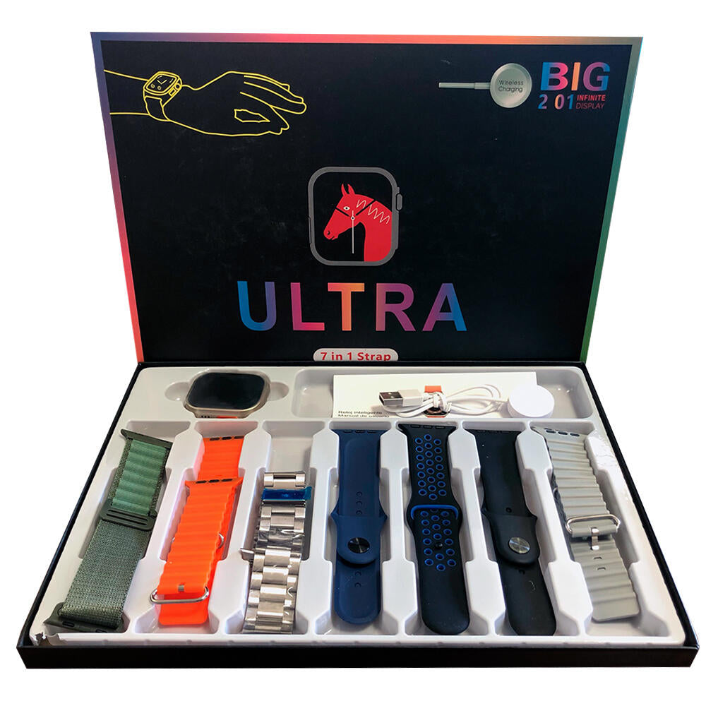 Reloj Inteligente Watch Ultra 7 con 7 Correas Intercambiables | Elegancia y Tecnología en tu Muñeca