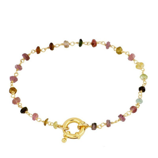 Pulsera 'Beatrice' - Turmalina Multicolor