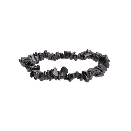 Pulsera Chip de Turmalina Negra