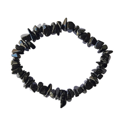 Pulsera Chip de Turmalina Negra