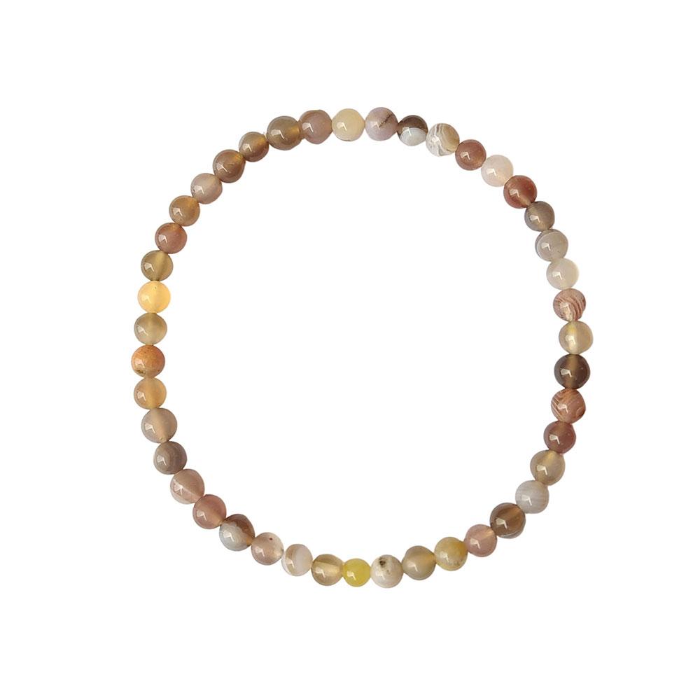Pulsera de Ágata Botswana Bola Lisa