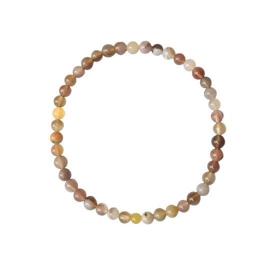 Pulsera de Ágata Botswana Bola Lisa