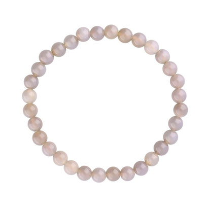 Pulsera de Ágata Gris Bola