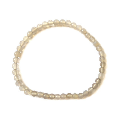 Pulsera de Ágata Gris Bola