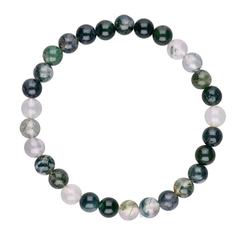 Pulsera de Ágata Musgo