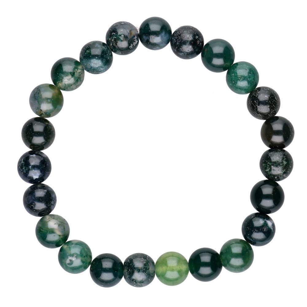 Pulsera de Ágata Musgo