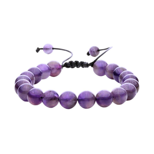 Pulsera de Amatista con Nudo Corredizo