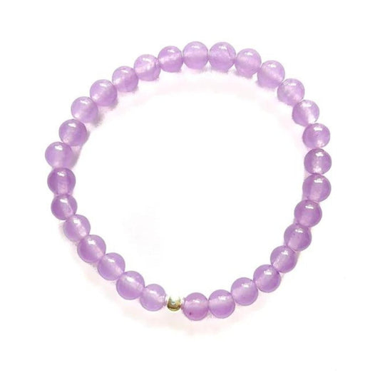 Pulsera de Amatista y Bola de Plata de Ley