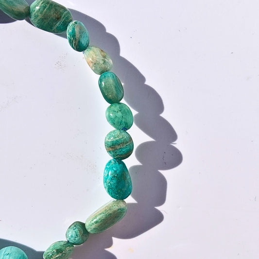 Pulsera de Amazonita en rodados