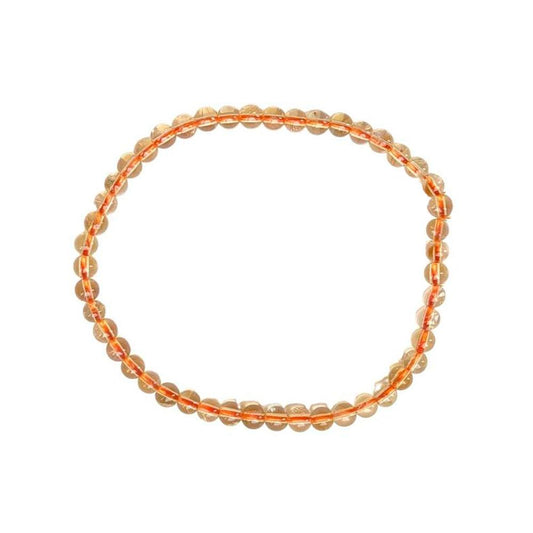 Pulsera de Citrino Potenciado - Bola Lisa