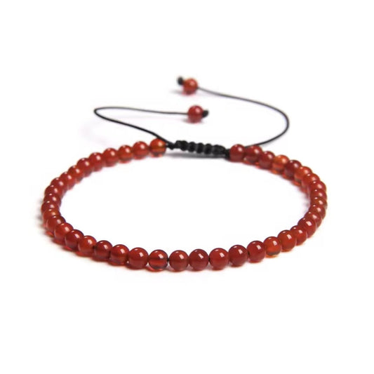 Pulsera de Cornalina con Nudo Corredizo