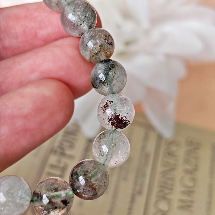 Pulsera de Cuarzo Chamánico bola lisa