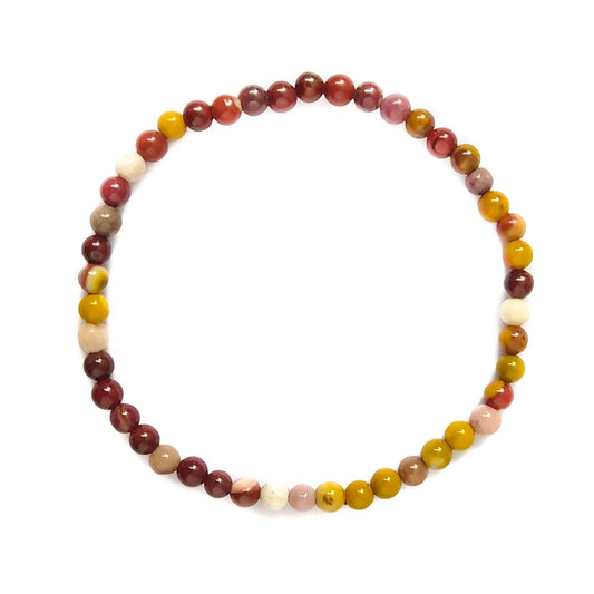 Pulsera de Jaspe Mokaíta Bola Lisa