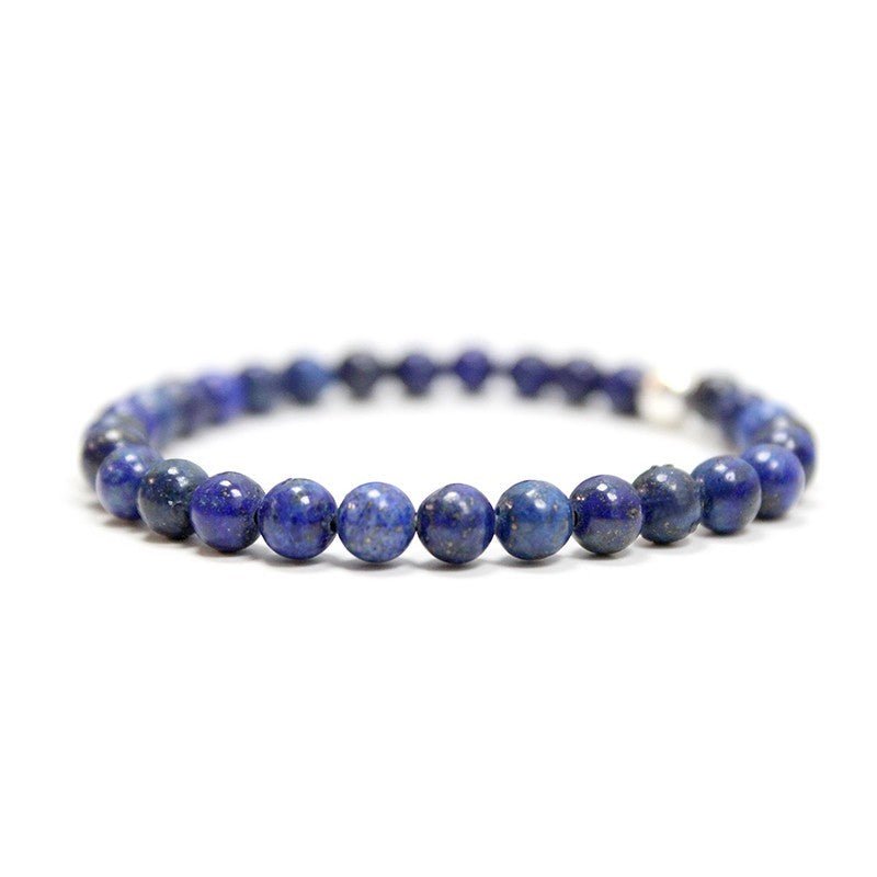 Pulsera de Lapislázuli y Bola de Plata de Ley