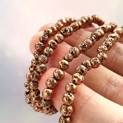 Pulsera de Lava baño Cobre - Sensaido