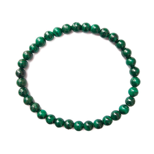 Pulsera de Malaquita Bola Lisa