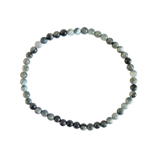 Pulsera de Ojo de Gato en Bola Lisa