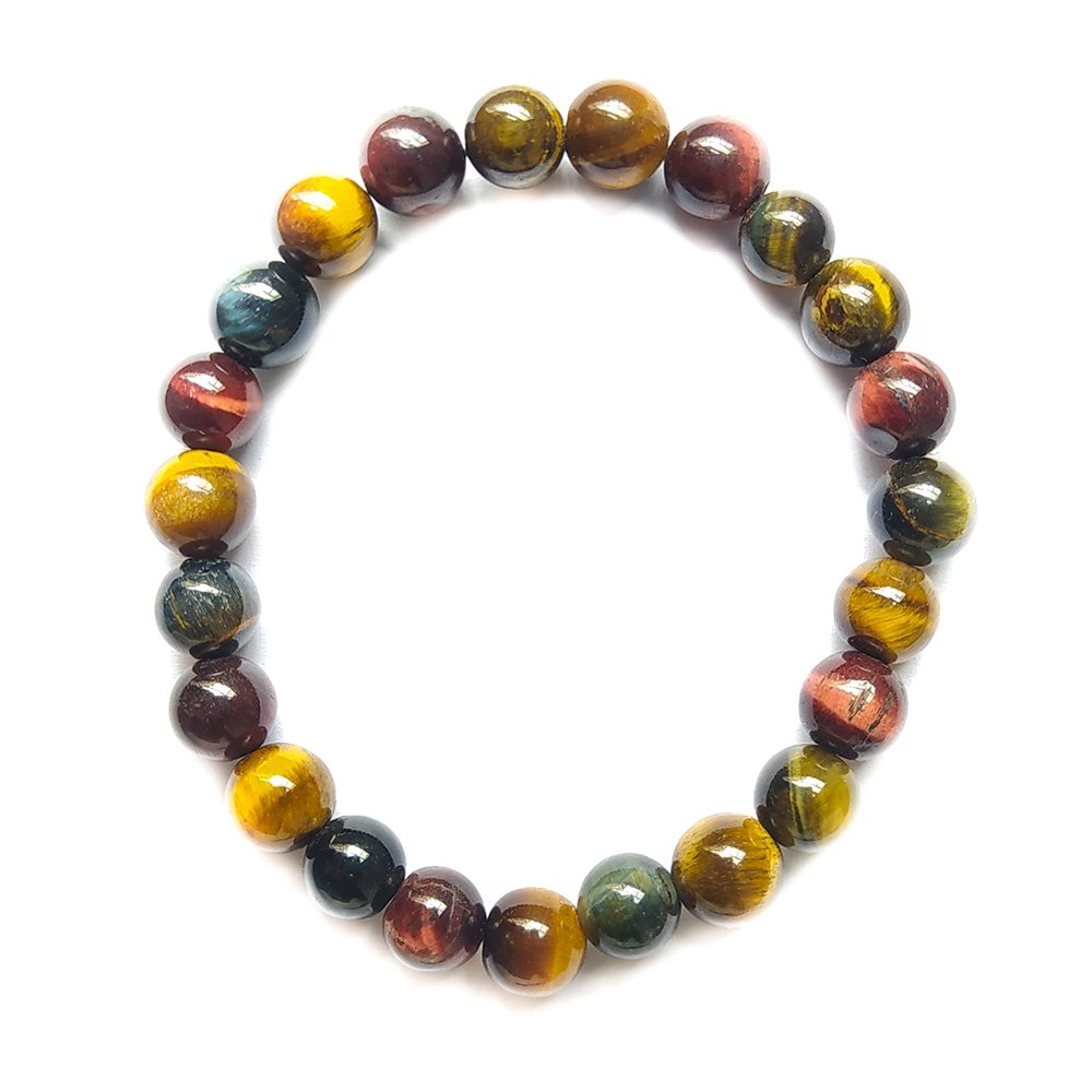 Pulsera de Ojo Tigre, Halcón y Buey