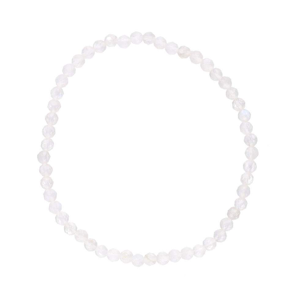 Pulsera de Piedra de Luna Facetada