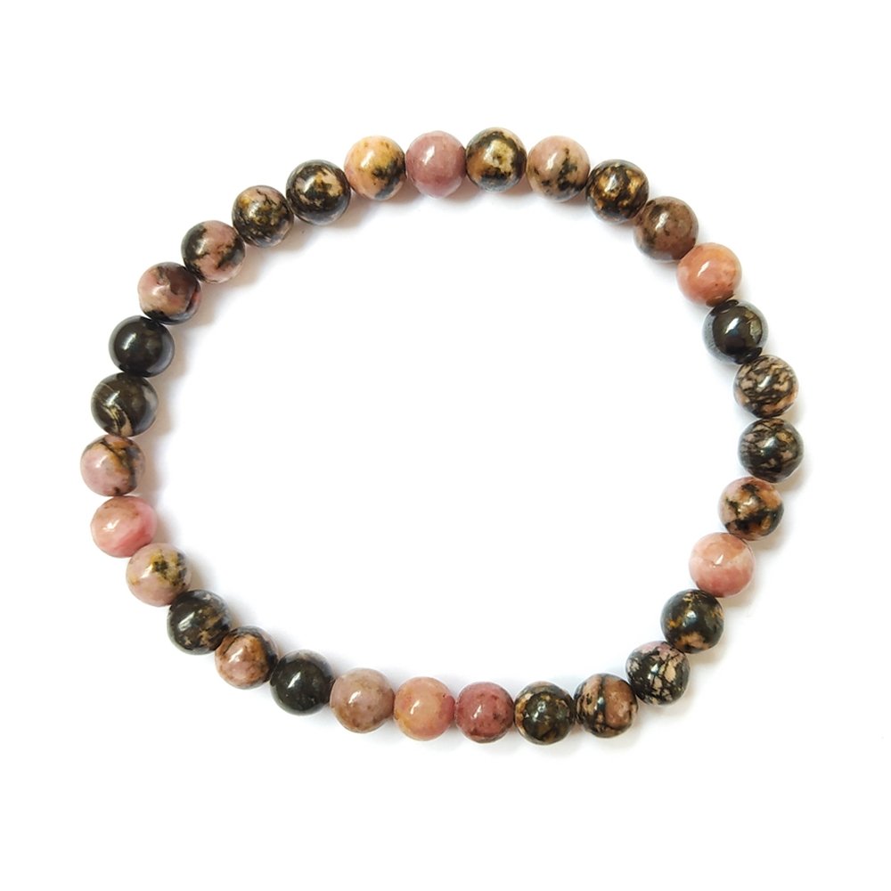 Pulsera de Rodonita Bola Lisa
