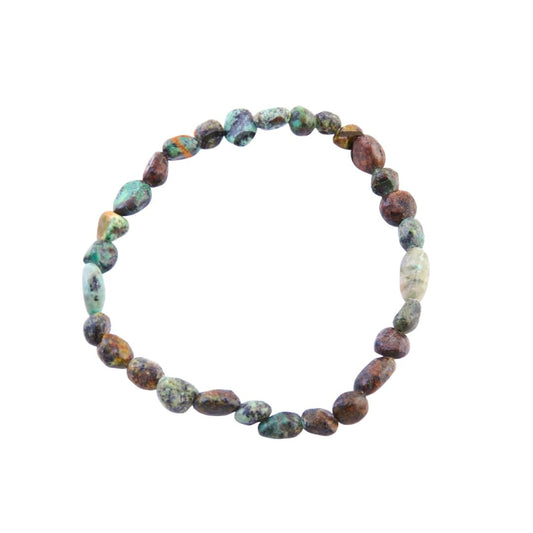 Pulsera de Turquesa Africana en rodados