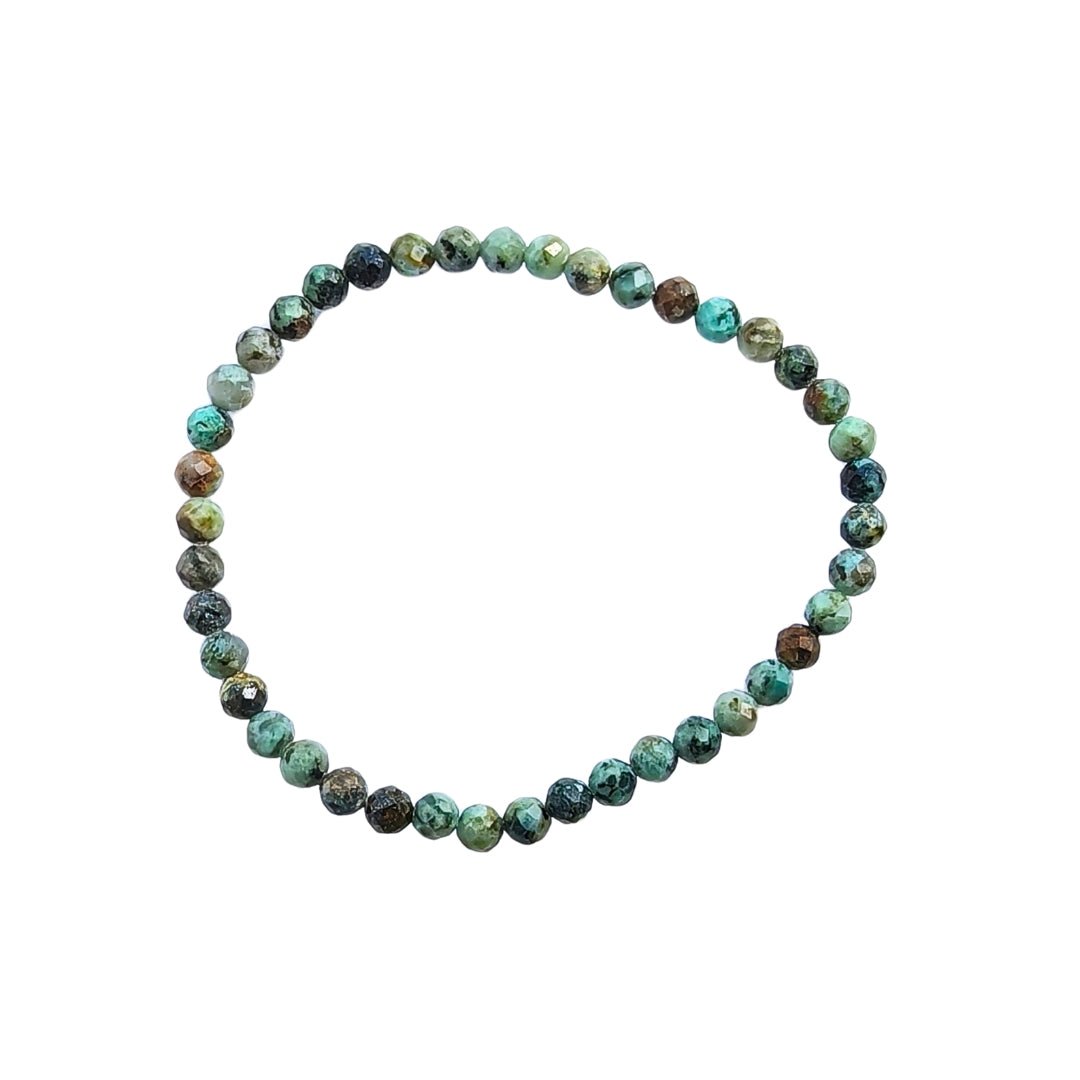 Pulsera de Turquesa Africana Facetada