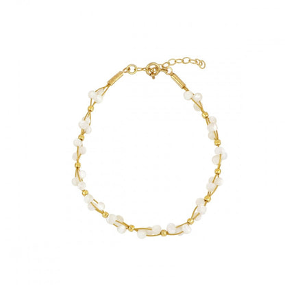 Pulsera 'Nicole' de Piedra de Luna - Gold