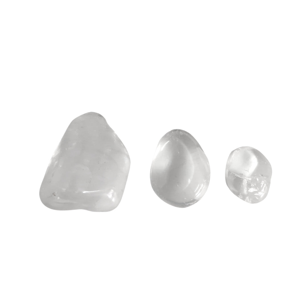 Rodado de cuarzo blanco de Mystical Tienda, piedra pulida y redonda para decoración o terapia energética.