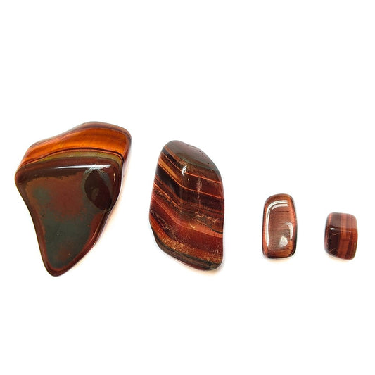 Rodado de Ojo de Buey de la marca Mystical Tienda, muestra la piedra con patrón circular y coloración azul y gris.