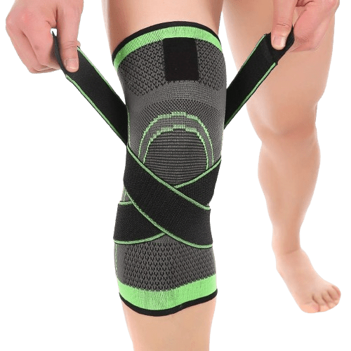 Rodillera innovagizmo de soporte ajustable, diseñada para protección y estabilidad en actividades físicas.