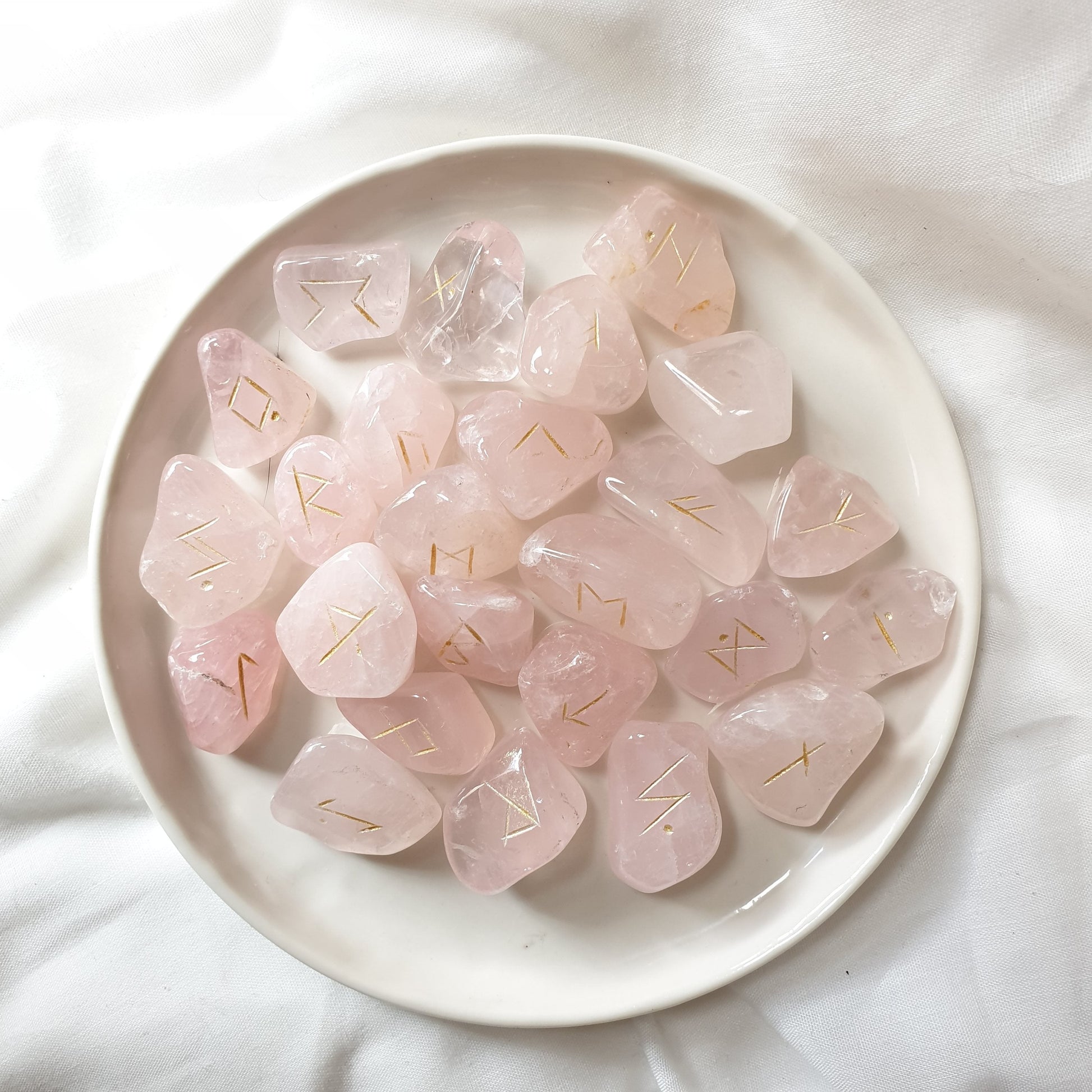 Runas Vikingas de Cuarzo Rosa - Sensaido