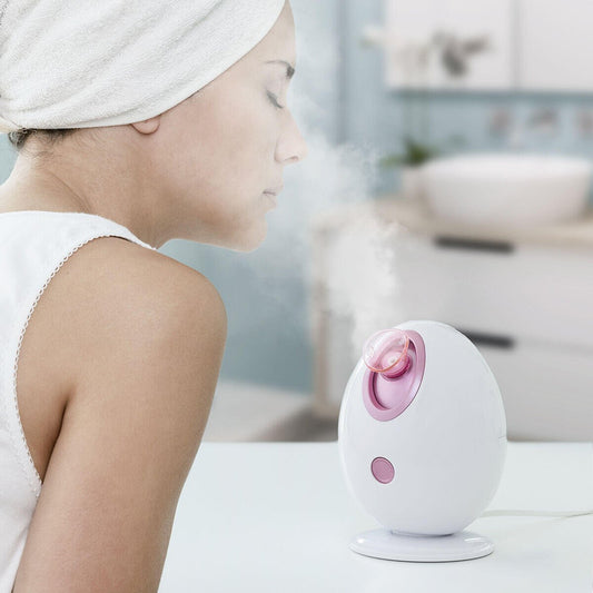 Sauna facial eléctrica Moispa de Innovagoods con vapor y diseño compacto para cuidado facial en casa.