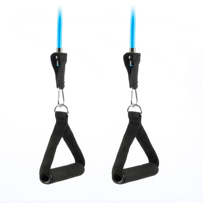 Set de 3 bandas de resistencia Innovagizmo con accesorios y guía de ejercicios para entrenamiento en casa.