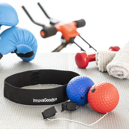 Set de pelotas de entrenamiento y reflejos Balxing Innovagizmo para mejorar coordinación y reflejos en sesiones de ejercicio.