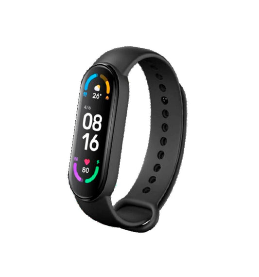 Pulsera inteligente Innovagizmo Smartband 6 WT-146 con pantalla y sensor de actividad, en color negro