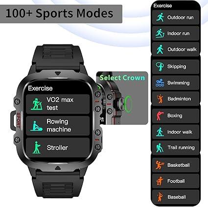 Reloj inteligente innovagizmo X30 en la muñeca con pantalla digital y banda negra, mostrando funciones en la pantalla.