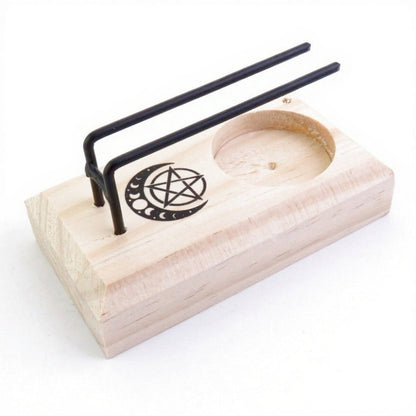 Incensario soporte quemador de Palo Santo y sahumerio, diseño decorativo de Mystical Tienda para rituales y ambientación espiritual.