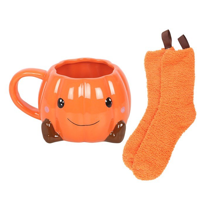 Taza 'Cute Pumpkin' + Calcetines - Sensaido
