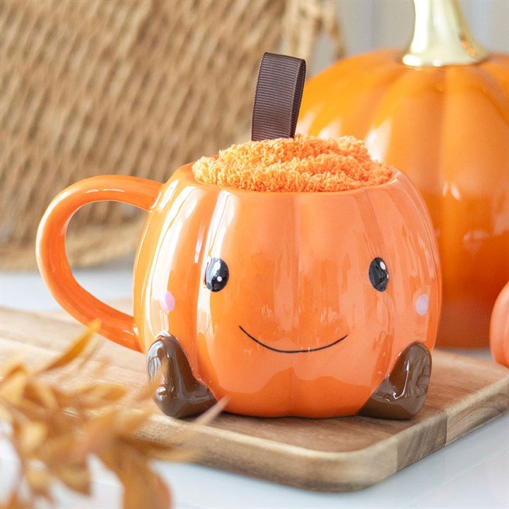 Taza 'Cute Pumpkin' + Calcetines - Sensaido
