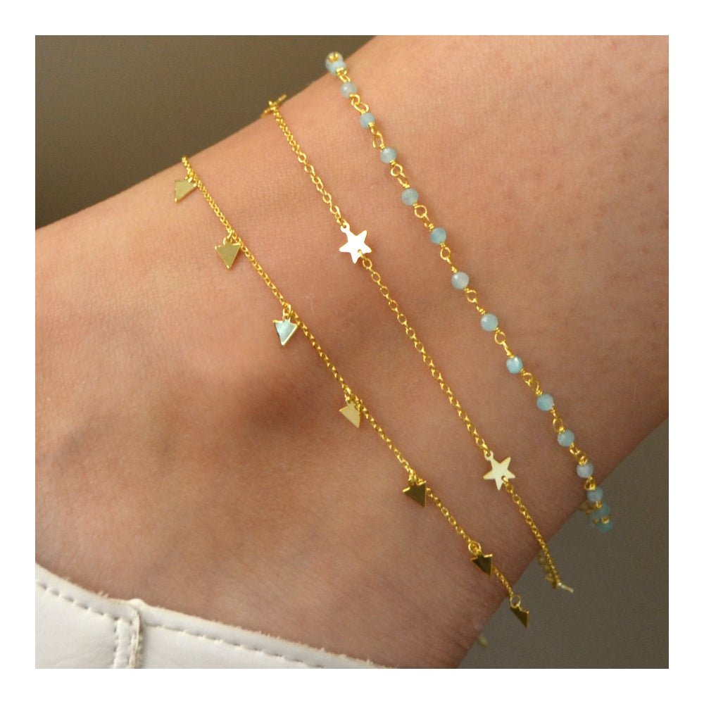 Tobillera 'Naunet' de Amazonita