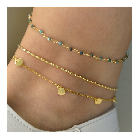 Tobillera 'Naunet' de Crisocola