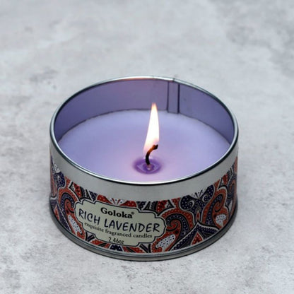 Vela de Cera en Lata Goloka Lavanda - Sensaido